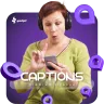 اشتراک کپشن (Captions)
