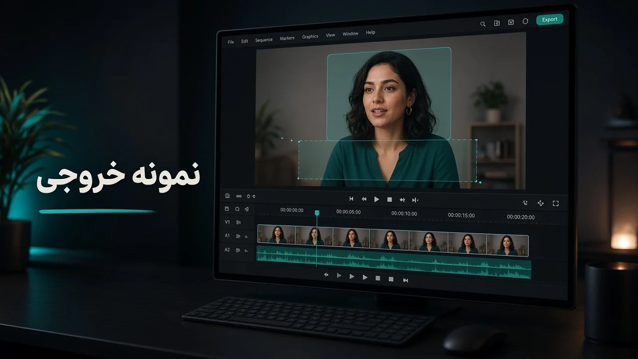 پیش‌نمایش خروجی موشن در محیط ادیت