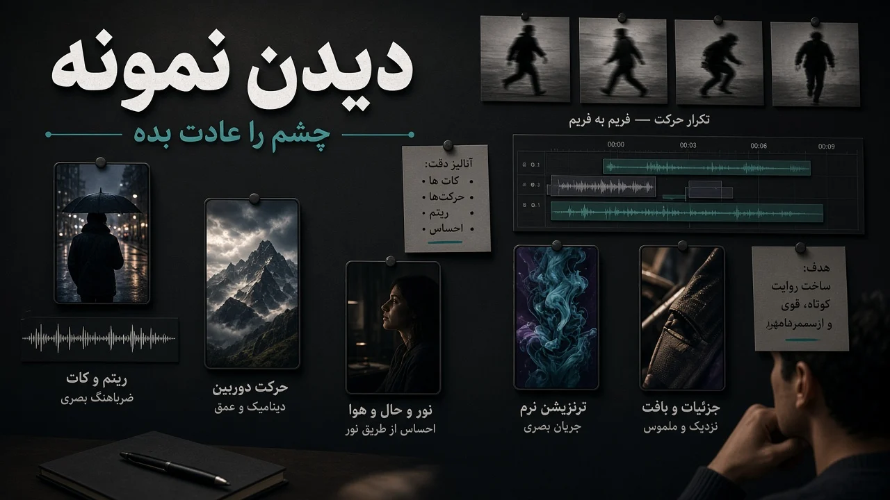 مودبورد نمونه‌های ویدیویی برای عادت چشم