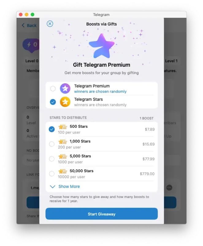 استارز تلگرام (Telegram Stars)