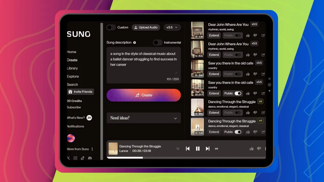 اشتراک Suno Ai | تصویر 2
