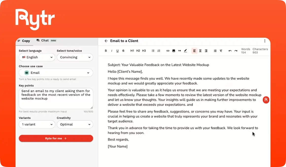 اشتراک Rytr | تصویر 2